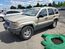 Jeep salvage cars for sale: 2001 Jeep Grand Cherokee Laredo