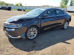 Salvage cars for sale from Copart Columbia Station, OH: 2015 Chrysler 200 C