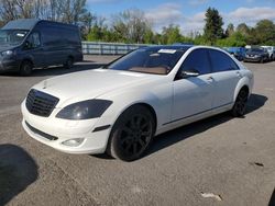 Mercedes-Benz S 550 salvage cars for sale: 2007 Mercedes-Benz S 550