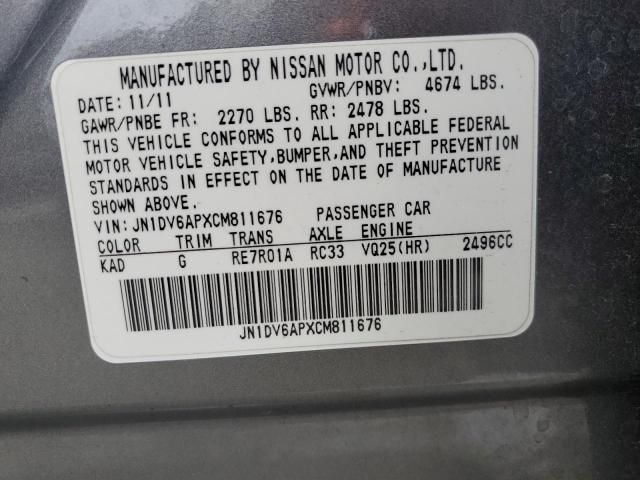 2012 Infiniti G25 Base