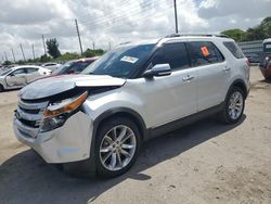 Vehiculos salvage en venta de Copart Miami, FL: 2015 Ford Explorer Limited