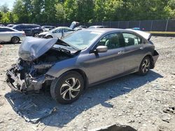 Salvage cars for sale from Copart Waldorf, MD: 2016 Honda Accord LX