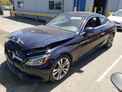 Mercedes-Benz salvage cars for sale: 2017 Mercedes-Benz C300