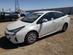 Salvage cars for sale from Copart Adelanto, CA: 2017 Toyota Prius