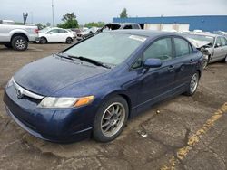 Vehiculos salvage en venta de Copart Woodhaven, MI: 2007 Honda Civic LX