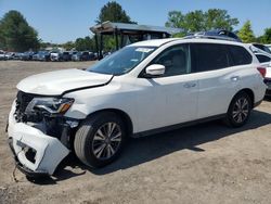 Salvage cars for sale from Copart Finksburg, MD: 2017 Nissan Pathfinder S