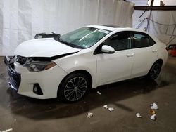 Salvage cars for sale from Copart Ebensburg, PA: 2016 Toyota Corolla L
