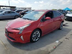 Salvage cars for sale from Copart Grand Prairie, TX: 2017 Toyota Prius