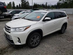 Toyota salvage cars for sale: 2019 Toyota Highlander SE