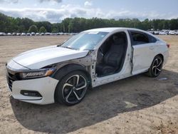 Honda salvage cars for sale: 2018 Honda Accord Sport