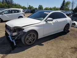 Salvage cars for sale from Copart Ontario Auction, ON: 2019 Mercedes-Benz C 300 4matic