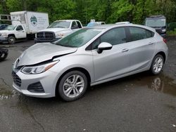 Chevrolet salvage cars for sale: 2019 Chevrolet Cruze LT