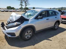 Salvage cars for sale from Copart San Martin, CA: 2016 Honda CR-V LX