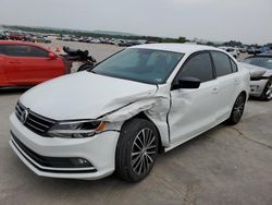 Volkswagen salvage cars for sale: 2016 Volkswagen Jetta Sport