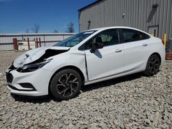 Salvage cars for sale from Copart Appleton, WI: 2017 Chevrolet Cruze LT