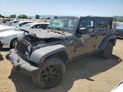Salvage cars for sale from Copart San Martin, CA: 2016 Jeep Wrangler Unlimited Sport