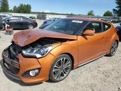 Salvage cars for sale from Copart Arlington, WA: 2016 Hyundai Veloster Turbo