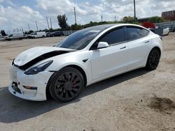 Vehiculos salvage en venta de Copart Miami, FL: 2022 Tesla Model 3