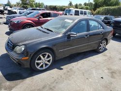 Salvage cars for sale from Copart San Martin, CA: 2004 Mercedes-Benz C 230K Sport Sedan