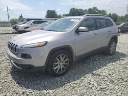 Salvage cars for sale from Copart Mebane, NC: 2018 Jeep Cherokee Limited