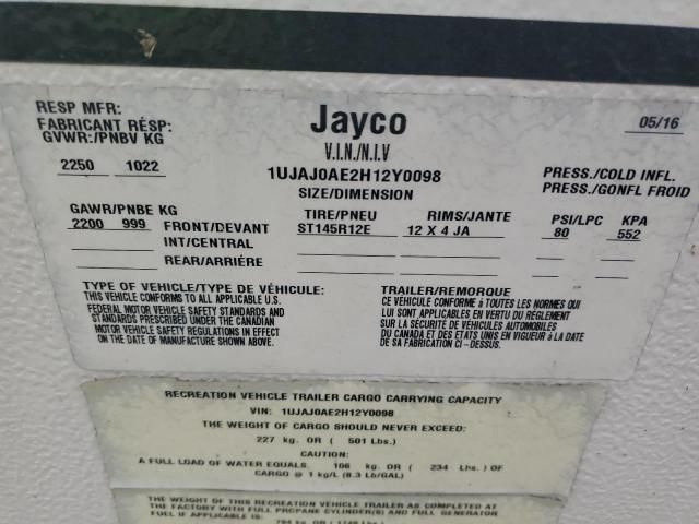 2017 Jayco Travel Trailer