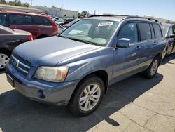 Toyota salvage cars for sale: 2007 Toyota Highlander Hybrid