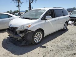 Salvage cars for sale from Copart San Martin, CA: 2011 Toyota Sienna XLE