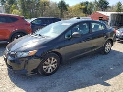 Honda salvage cars for sale: 2012 Honda Civic LX