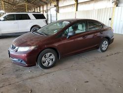 Honda Civic salvage cars for sale: 2013 Honda Civic LX