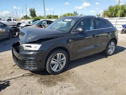 Salvage cars for sale from Copart Miami, FL: 2018 Audi Q3 Premium Plus