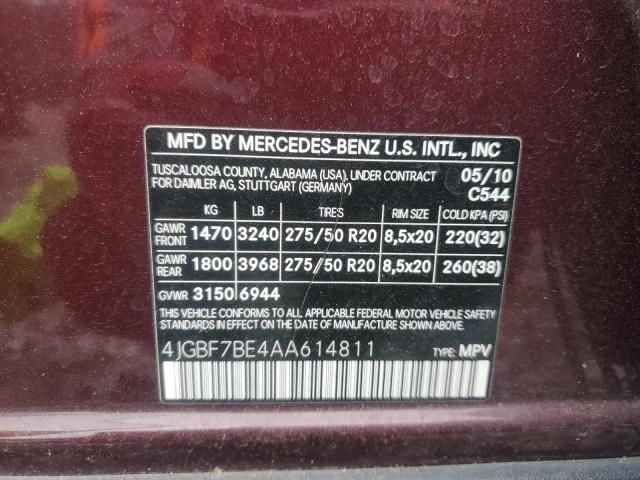 2010 Mercedes-Benz GL 450 4matic