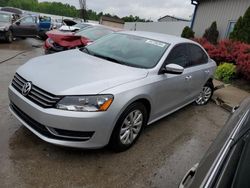 Volkswagen Passat salvage cars for sale: 2013 Volkswagen Passat S