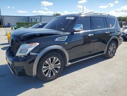 Salvage cars for sale from Copart Orlando, FL: 2017 Nissan Armada SV