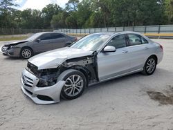 Salvage cars for sale from Copart Fort Pierce, FL: 2015 Mercedes-Benz C300