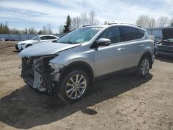 Salvage cars for sale from Copart Bowmanville, ON: 2016 Toyota Rav4 Limited