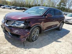 Lincoln Vehiculos salvage en venta: 2017 Lincoln MKX Reserve