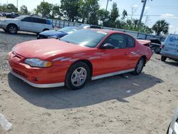 Chevrolet Montecarlo salvage cars for sale: 2000 Chevrolet Monte Carlo SS