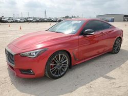 Salvage cars for sale from Copart Houston, TX: 2017 Infiniti Q60 RED Sport 400