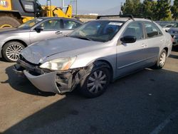 Salvage cars for sale from Copart Rancho Cucamonga, CA: 2003 Honda Accord LX