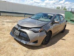 Toyota Corolla salvage cars for sale: 2017 Toyota Corolla L