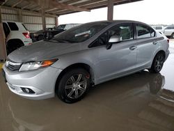 Honda Civic lx salvage cars for sale: 2012 Honda Civic LX