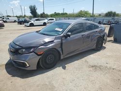 Salvage cars for sale from Copart Miami, FL: 2020 Honda Civic LX