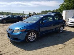 Salvage cars for sale from Copart Seaford, DE: 2012 Honda Civic LX
