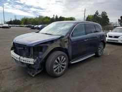 Acura salvage cars for sale: 2014 Acura MDX Technology