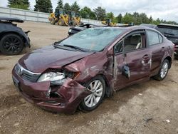 Honda salvage cars for sale: 2012 Honda Civic EX