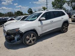 Jeep Cherokee Limited salvage cars for sale: 2019 Jeep Cherokee Limited