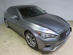 Salvage cars for sale from Copart Colton, CA: 2019 Infiniti Q50 Luxe