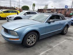 Salvage cars for sale from Copart Wilmington, CA: 2005 Ford Mustang