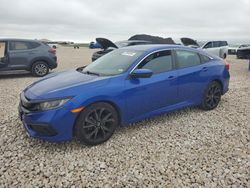 Salvage cars for sale from Copart New Braunfels, TX: 2020 Honda Civic Sport