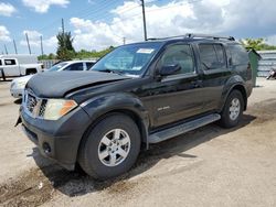 Vehiculos salvage en venta de Copart Miami, FL: 2005 Nissan Pathfinder LE